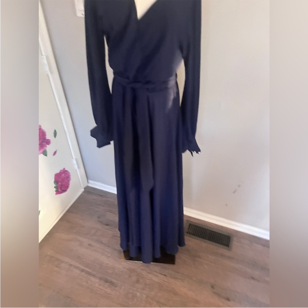 Meghan Fabulous Lilypad Maxi Navy Dress - Picture 8 of 12